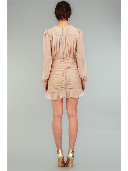 Abito Rhoda in georgette laminato The Dress London | RHODABEIGE